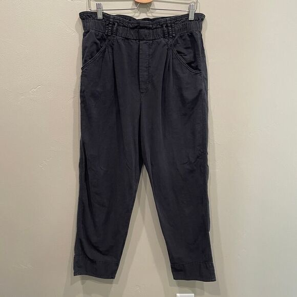 Anthropologie Malin Utility Pants Off Black - Size: Medium - Picture 1 of 13